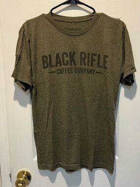 Black Rifle Coffee Men's Olive Green Logo T-Shirt